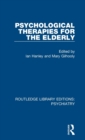 Psychological Therapies for the Elderly - Book