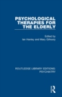 Psychological Therapies for the Elderly - Book