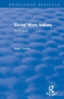 Social Work Values : An Enquiry - Book