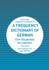 A Frequency Dictionary of German : Core Vocabulary for Learners - Book