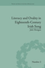 Literacy and Orality in Eighteenth-Century Irish Song - Book
