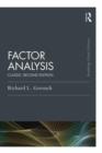 Factor  Analysis : Classic Edition - Book