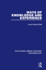 Ways of Knowledge and Experience - Book