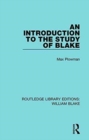 An Introduction to the Study of Blake - Book