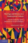 Marriage and Divorce in a Multi-Cultural Context : Multi-Tiered Marriage and the Boundaries of Civil Law and Religion - eBook