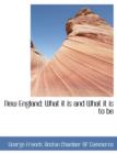 New England : What It Is and What It Is to Be - Book