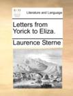 Letters from Yorick to Eliza. - Book