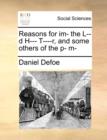 Reasons for Im- The L--D H--- T----R, and Some Others of the P- M- - Book