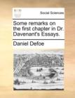 Some Remarks on the First Chapter in Dr. Davenant's Essays. - Book