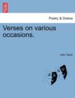 Verses on Various Occasions. - Book
