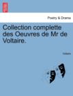 Collection Complette Des Oeuvres de MR de Voltaire. Tome Nouvieme - Book