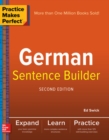 Practice Makes Perfect German Sentence Builder - Book