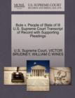 Bute V. People of State of Ill U.S. Supreme Court Transcript of Record with Supporting Pleadings - Book