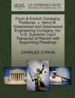 Flynn & Emrich Company, Petitioner, V. Henry B. Greenwood and Greenwood Engineering Company, Inc. U.S. Supreme Court Transcript of Record with Supporting Pleadings - Book