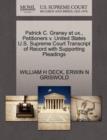 Patrick C. Graney Et Ux., Petitioners V. United States U.S. Supreme Court Transcript of Record with Supporting Pleadings - Book