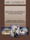 Parker (Jacob) V. Levy (Howard) U.S. Supreme Court Transcript of Record with Supporting Pleadings - Book