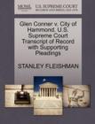 Glen Conner V. City of Hammond. U.S. Supreme Court Transcript of Record with Supporting Pleadings - Book