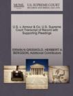 U.S. V. Armour & Co. U.S. Supreme Court Transcript of Record with Supporting Pleadings - Book