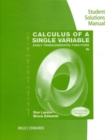 Student Solutions Manual for Larson/Edwards' Calculus of a Single  Variable: Early Transcendental Functions, 6th - Book