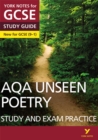 AQA English Literature Unseen Poetry Study and Exam Practice: York Notes for GCSE everything you need to catch up, study and prepare for and 2023 and 2024 exams and assessments - Book