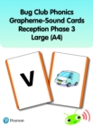 Bug Club Phonics Grapheme-Sound Cards Reception Phase 3 Large (A4) - Book