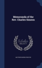 Memoranda of the REV. Charles Simeon - Book