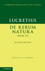 Lucretius: De Rerum NaturaBook III - eBook