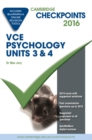 Cambridge Checkpoints VCE Psychology Units 3 and 4 2016 and Quiz Me More - Book