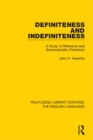 Definiteness and Indefiniteness : A Study in Reference and Grammaticality Prediction - eBook