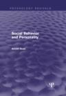 Social Behavior and Personality (Psychology Revivals) - eBook