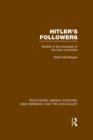 Hitler's Followers (RLE Nazi Germany & Holocaust) : Studies in the Sociology of the Nazi Movement - eBook