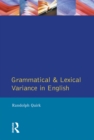 Grammatical and Lexical Variance in English - eBook