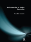 Introduction to Spoken Interaction, An - eBook