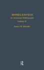Homelessness : An Annotated Bibliography - eBook