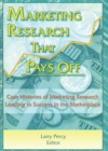 Marketing Research That Pays Off : Case Histories of Marketing Research Leading to Success in the Marketplace - eBook