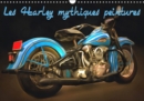 Les Harley mythiques peintures 2019 : Serie de 12 peintures d'une selection des plus belles Harley-Davidson retro. - Book