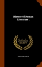 History of Roman Literature . - Book