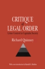 Critique of the Legal Order : Crime Control in Capitalist Society - eBook