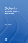 The Concept of Contraction in Giordano Bruno's Philosophy - eBook