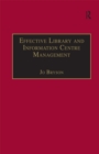 Effective Library and Information Centre Management - eBook