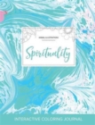 Adult Coloring Journal : Spirituality (Animal Illustrations, Turquoise Marble) - Book