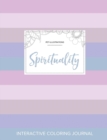 Adult Coloring Journal : Spirituality (Pet Illustrations, Pastel Stripes) - Book