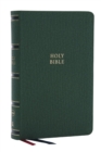 NKJV, Single-Column Reference Bible, Verse-by-verse, Green Leathersoft, Red Letter, Comfort Print (Thumb Indexed) - Book
