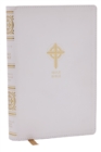 NRSVCE Sacraments of Initiation Catholic Bible, White Leathersoft, Comfort Print - Book