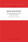 Rich and Poor : Disparities, Perceptions, Concomitants - Book