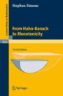 From Hahn-Banach to Monotonicity - Book