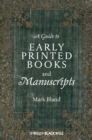 A Guide to Early Printed Books and Manuscripts - Book