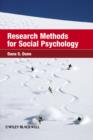 Research Methods for Social Psychology - Book