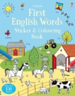 First English Words Sticker and Colouring Book - Book