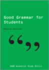 Good Grammar for Students - Book